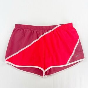 Nike Dri Fit Twisted Tempo Pink Red Athletic Activewear Active Shorts